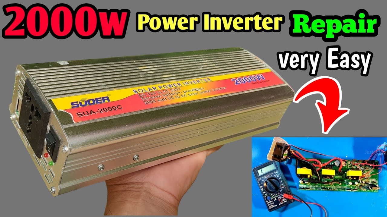Inverter Repair 2000w || How to repair Solar Power Inverter || Dc to Ac inverter