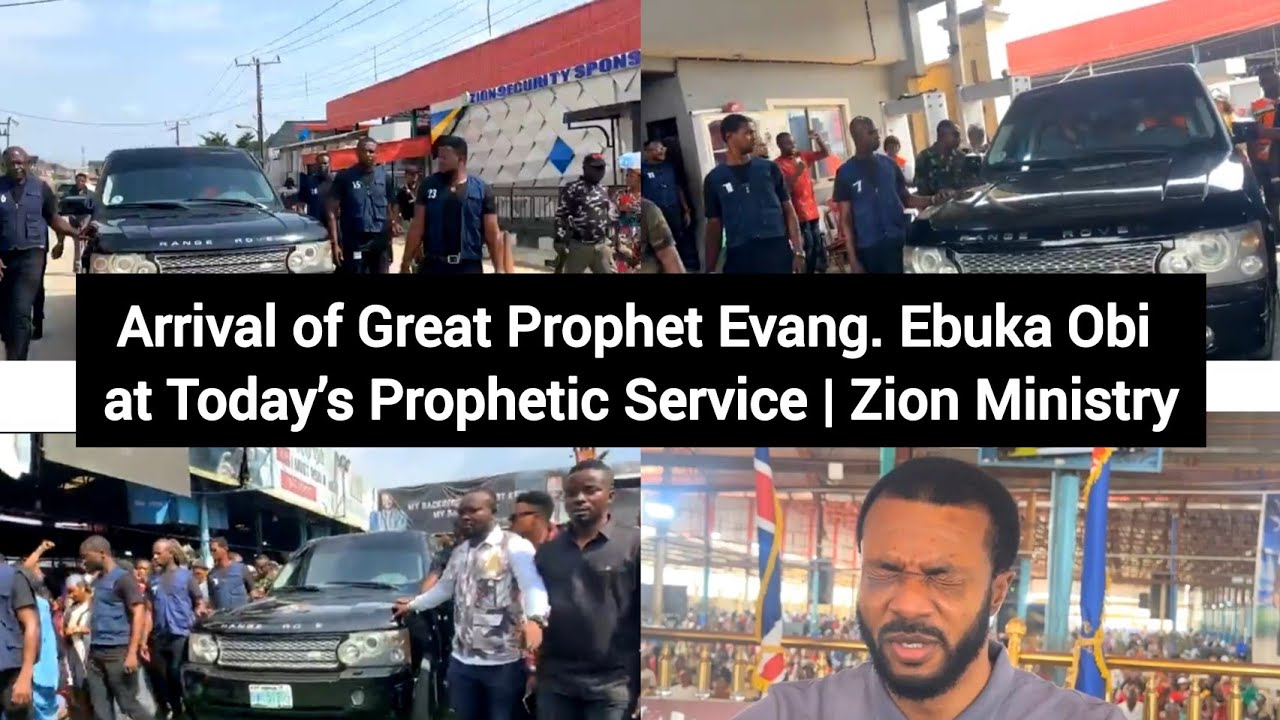 Arrival of Great Prophet Evang. Ebuka Obi at today's prophetic service