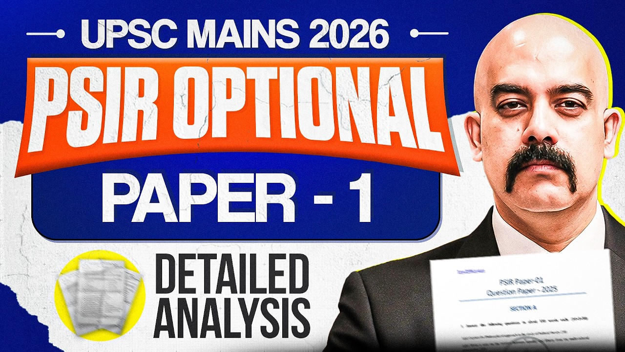 UPSC Mains 2026 PSIR Optional Paper 1 Analysis &mdash; Fully Solved with Model Answers | Dr Sidharth Arora