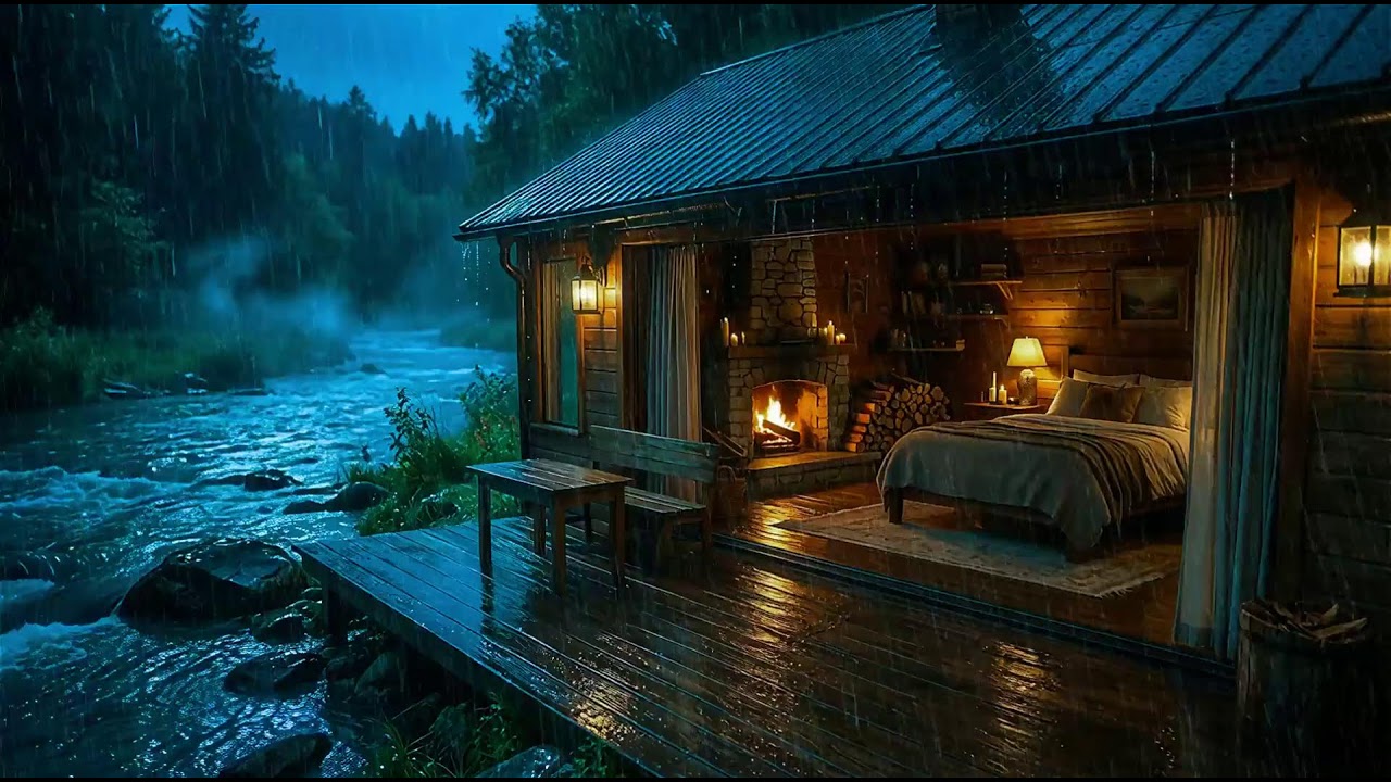 Ultimate   Rain on Tent & Cozy Fire  for Focus & Insomnia Relief
