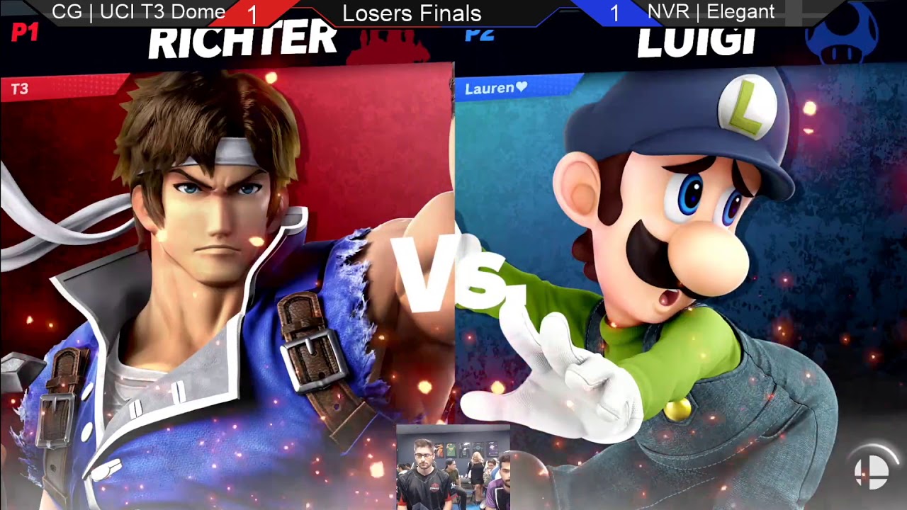 Smash Ultimate @ UCI #22 - CG | T3Dome (Richter) vs NVR | Elegant (Luigi) [L. Semis]