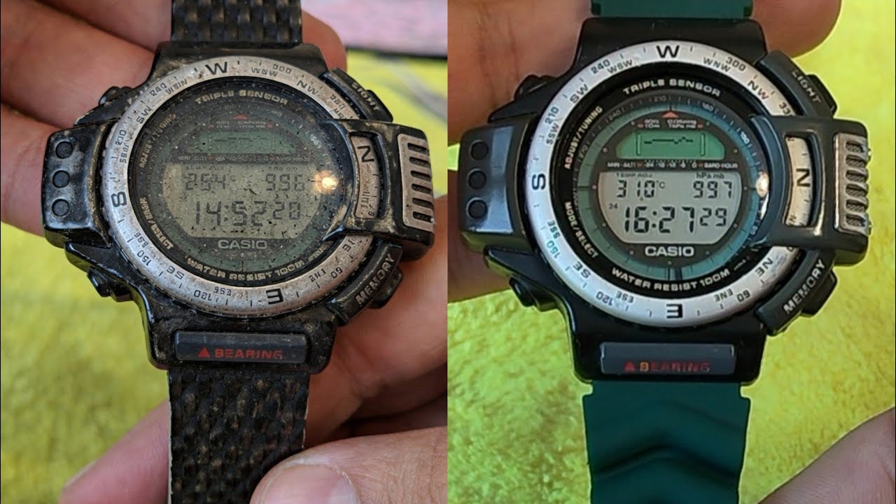 Полировка стекла Casio ATC-1100.