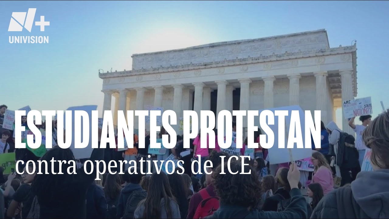Estudiantes encabezan nueva jornada de protestas en Washington DC en contra de ICE