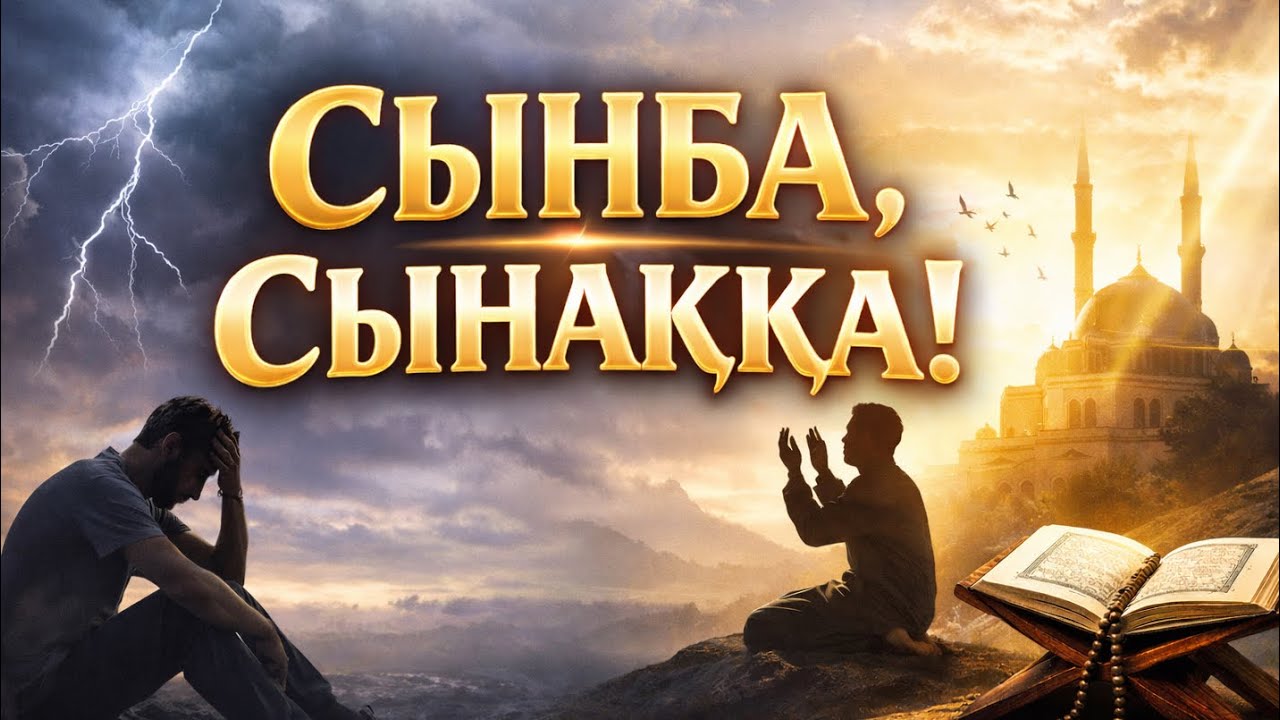 Сынба, Сынаққа! Сынақпен бірге жеңілдік бар. Сынақ адамды тазартады.