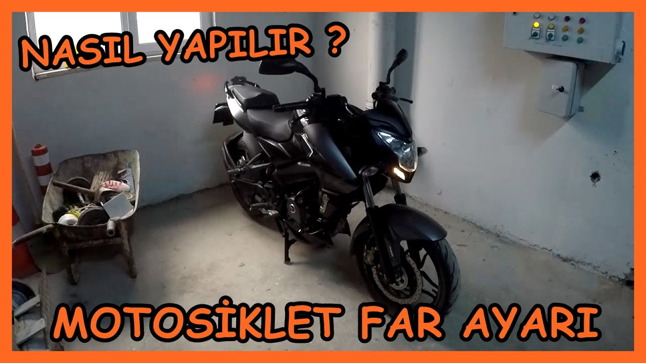 MOTOSİKLET FAR AYARI 1 | EN PRATİK YÖNTEM | BAJAJ PULSAR NS200