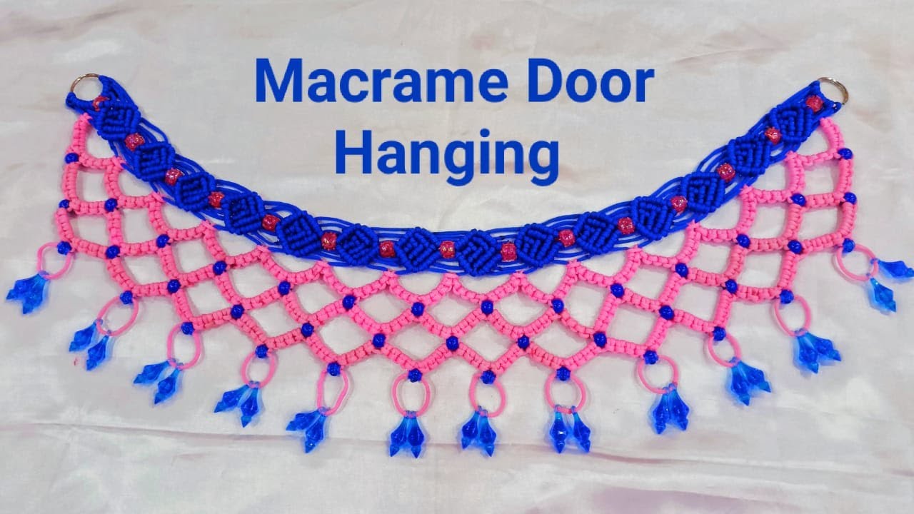 मैक्रैम तोरन /Easy Macrame Door Hanging beautiful design