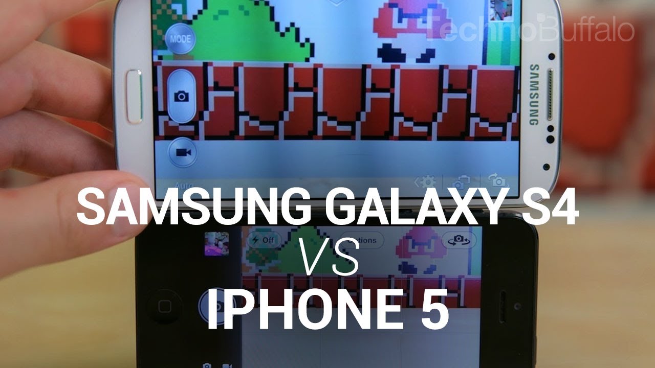 Samsung Galaxy S4 vs iPhone 5!