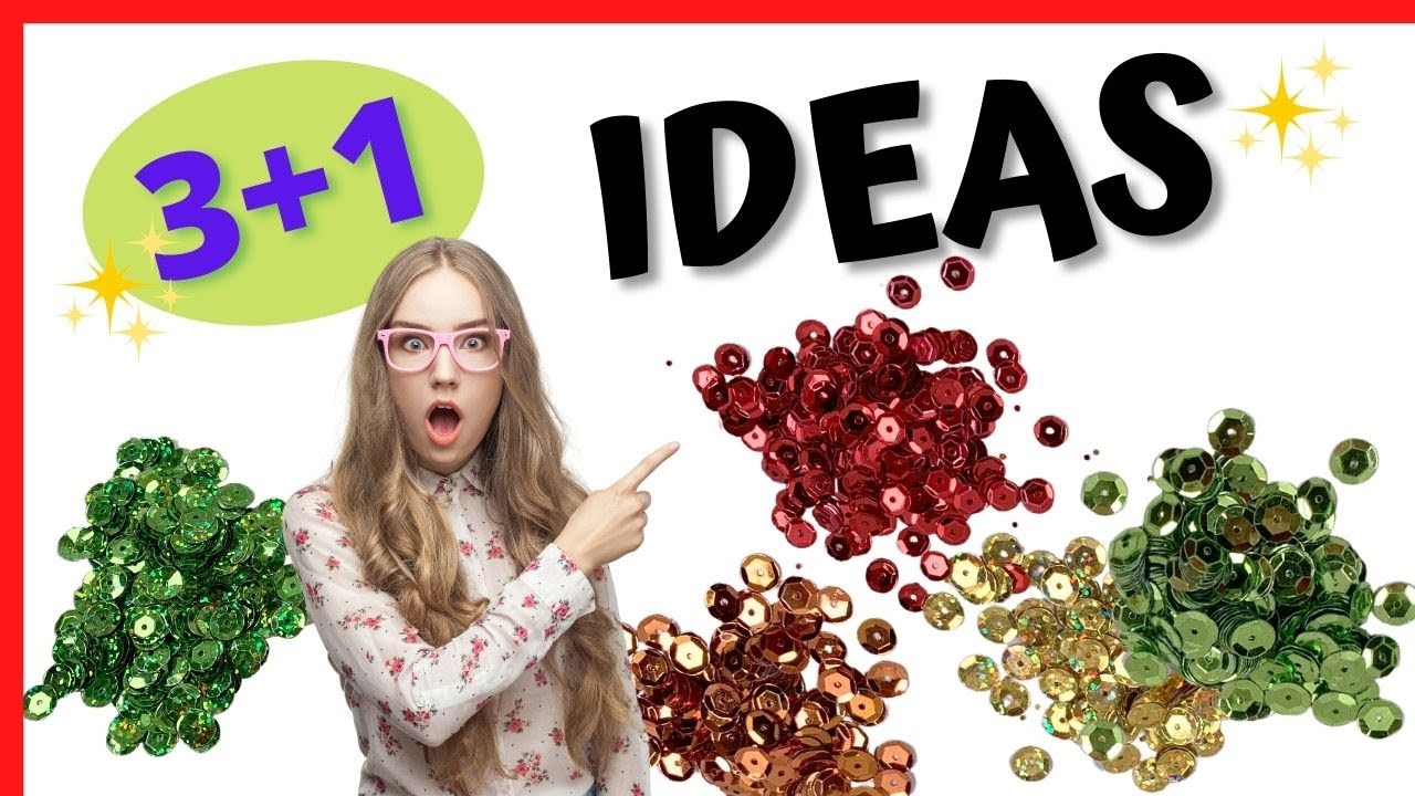 📌¿Creías que las LENTEJUELAS eran solo para COSER?👉 MANUALIDADES con LENTEJUELAS  para DECORAR