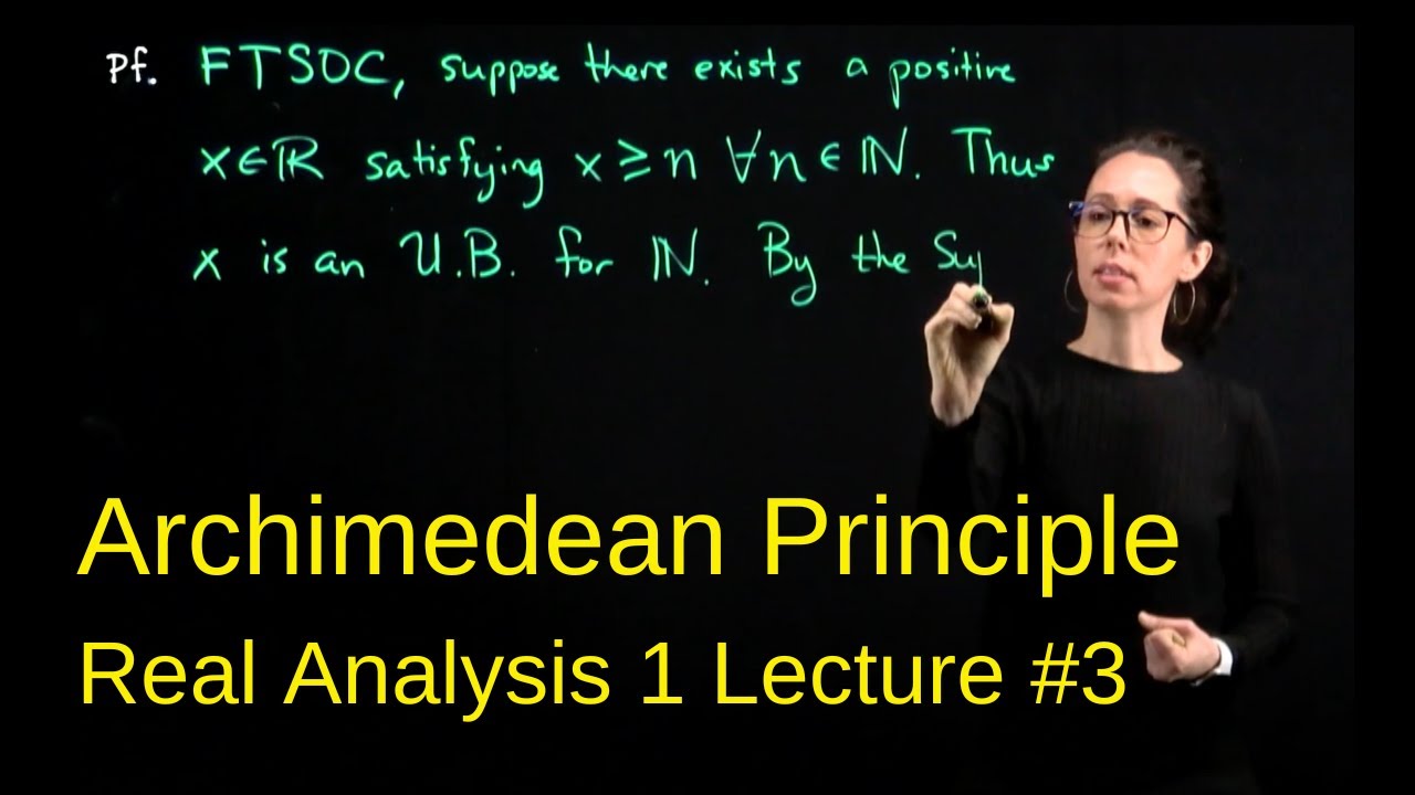 Archimedean Principle, Real Analysis 1