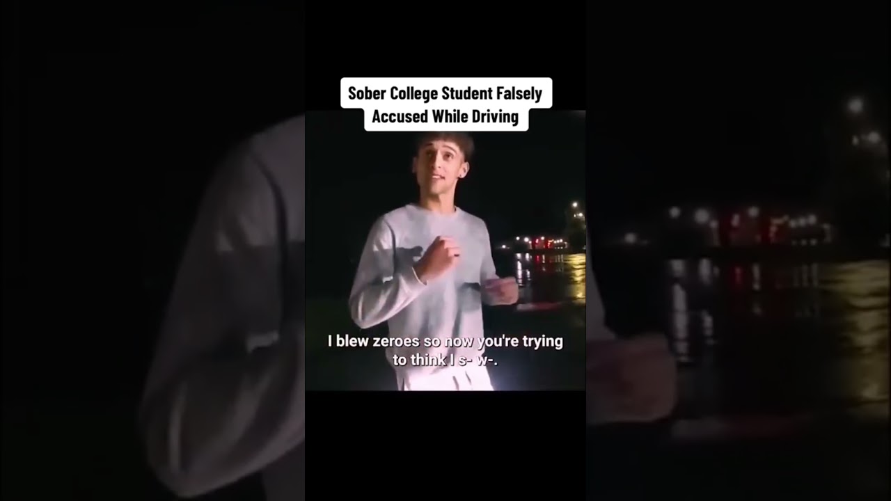 Sober College Student Falsely Accused While Driving #bodycam #police #lawenforcement #usa #shorts