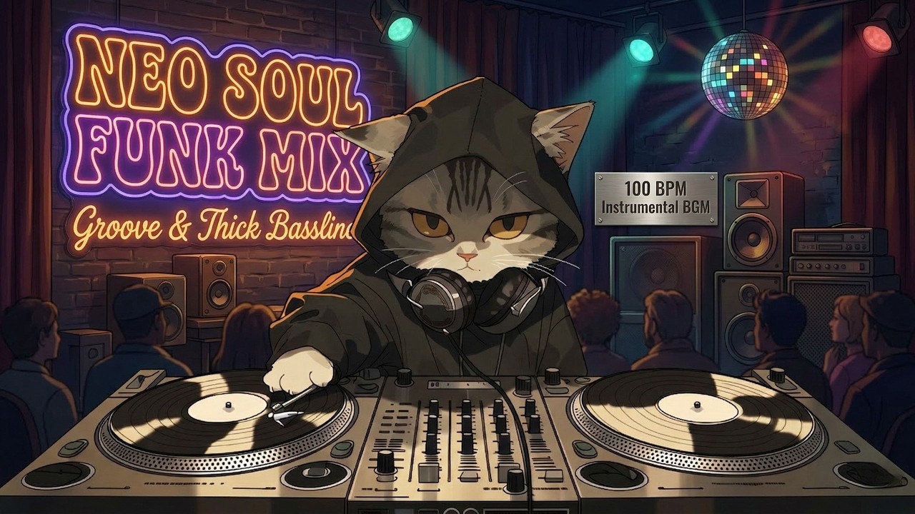 NEO SOUL FUNK MIX | Groove & Thick Bassline | 100 BPM Instrumental BGM