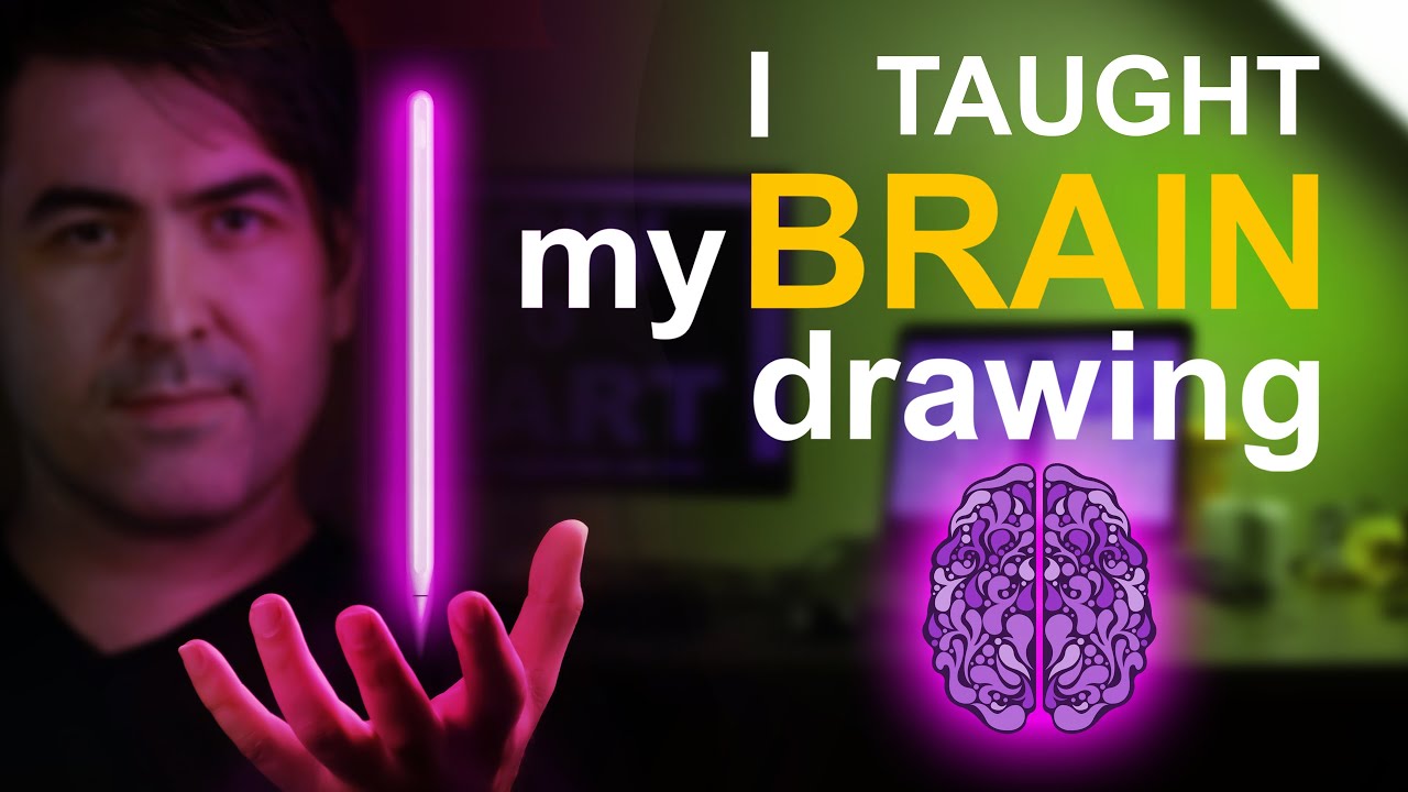 How I taught my BRAIN drawing. 3 STEPS.