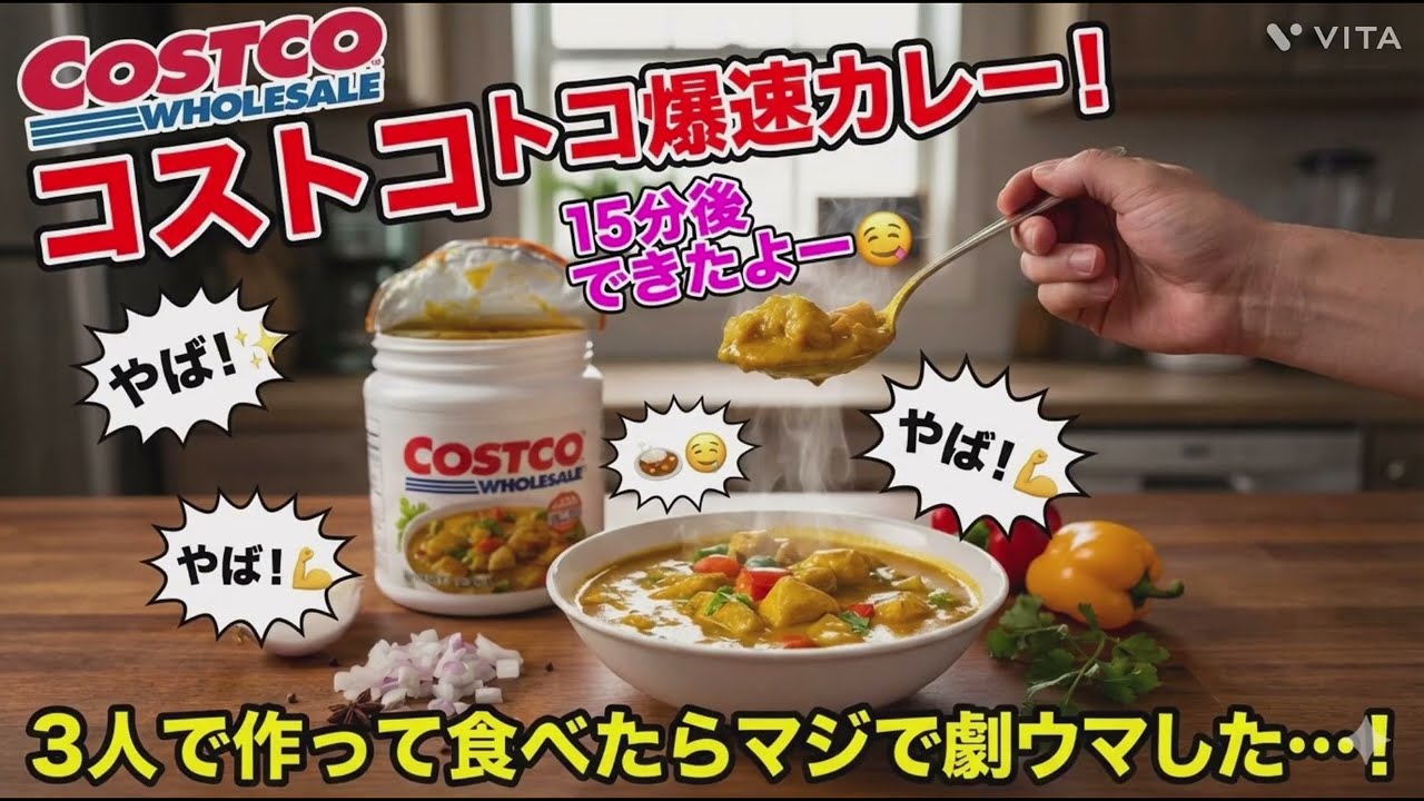  【正直レビュー】コストコ爆速カレーが想像以上だった…15分で完成🍛