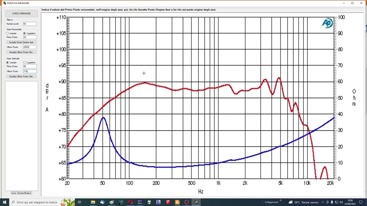 IMPORTARE CURVE DA UN GRAFICO