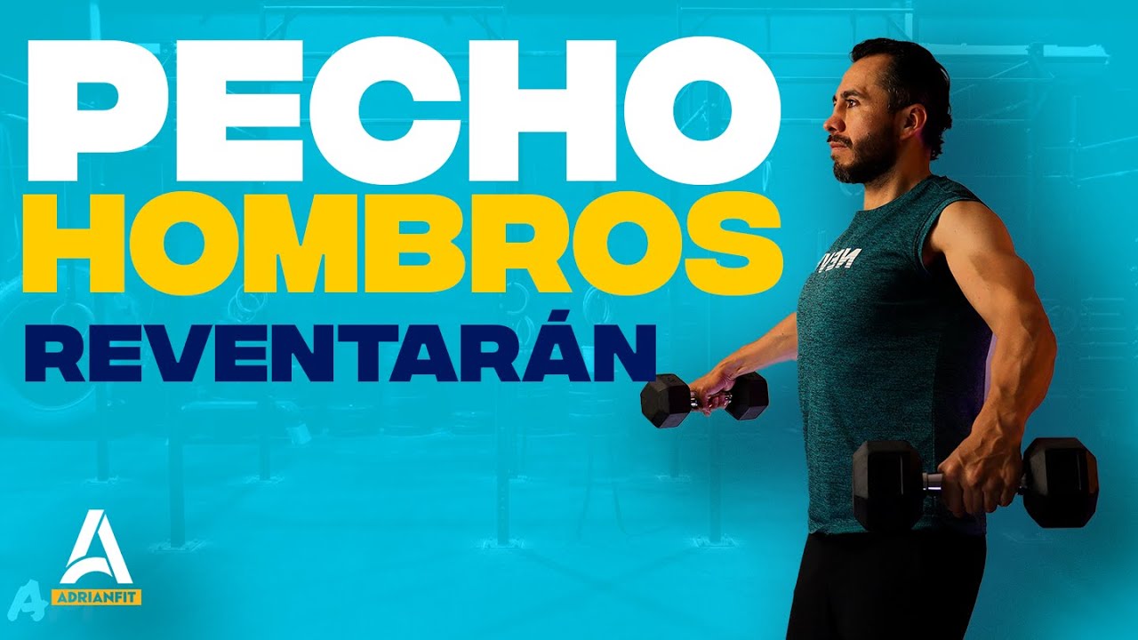 Rutina de Pecho y Hombros en Casa | RÁPIDA pero EFECTIVA | Revienta los Pectorales💪