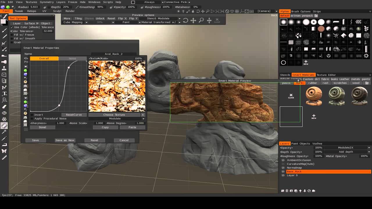 3D-Coat Arid Arch Tutorial: Part 10 (Smart Materials)