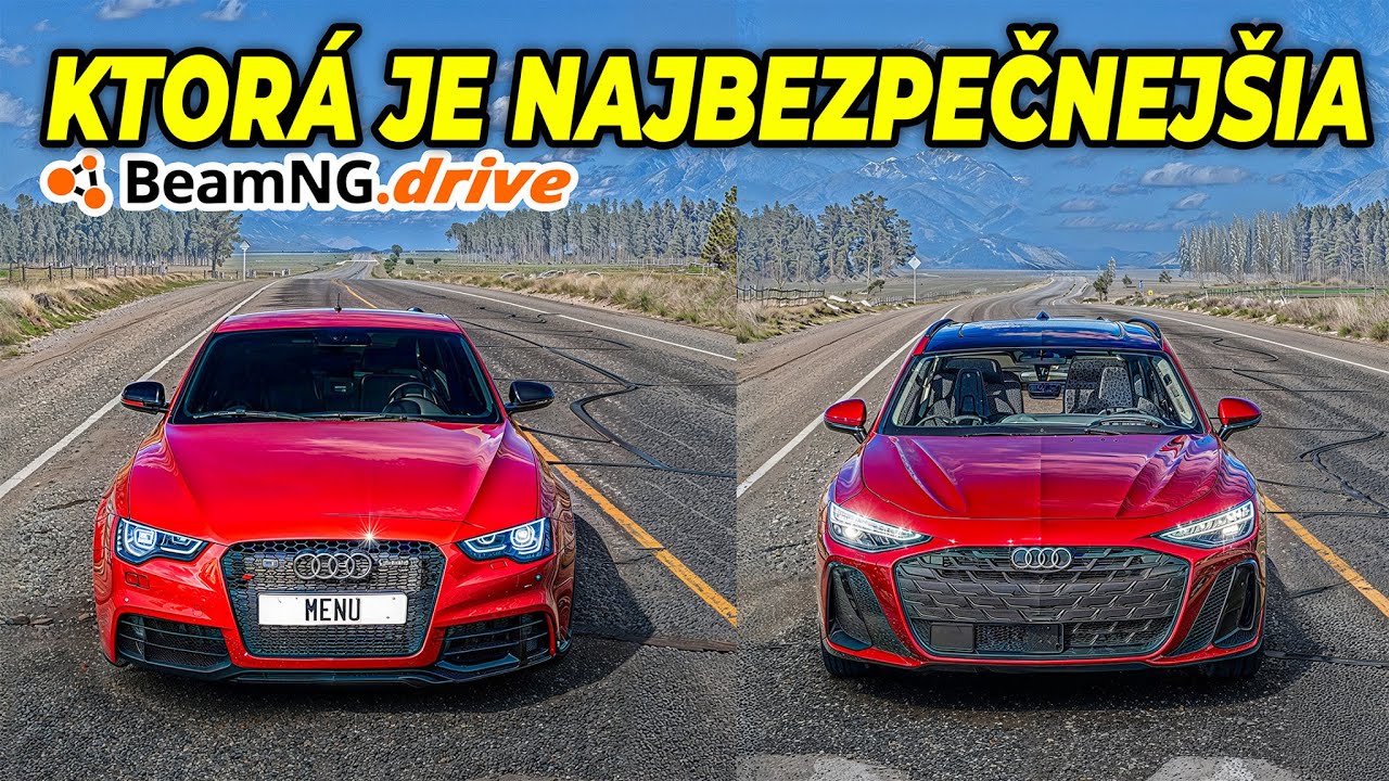 Crash Test AUDI v BeamNG? BeamNG Drive Slovensky