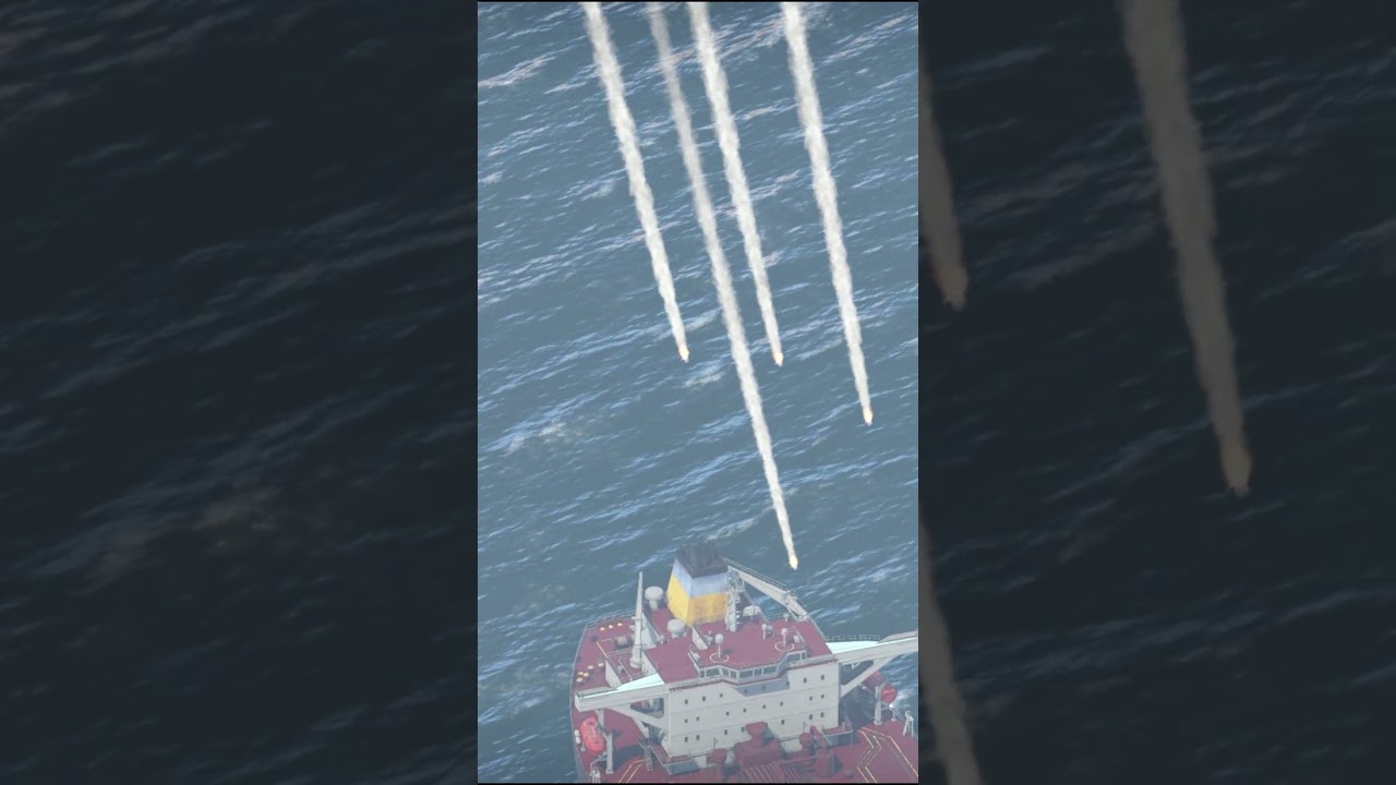 Missile Hits Oil Tanker in the Open Sea!