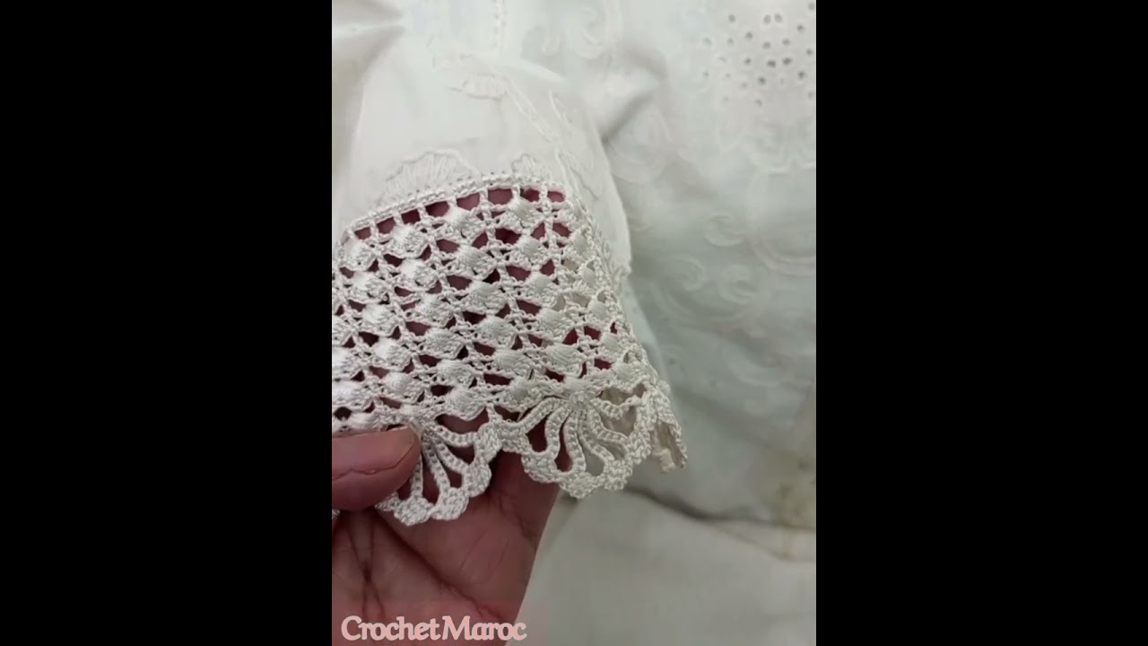 عرض القفطان لموديل العروس بعمل الصدفة مع crochet Maroc