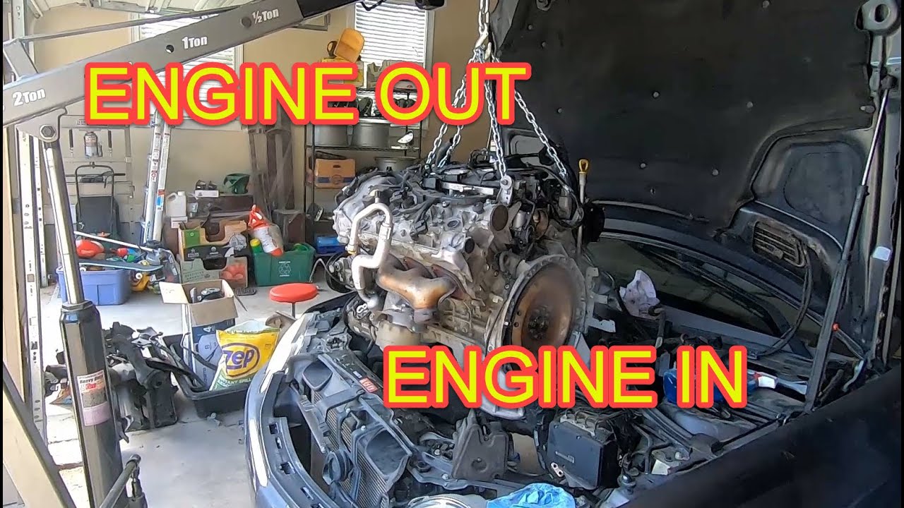 Mercedes CLK350 W209 M272 Engine Out Engine In. Autopsy - What Is the Damage to the Original Engine?