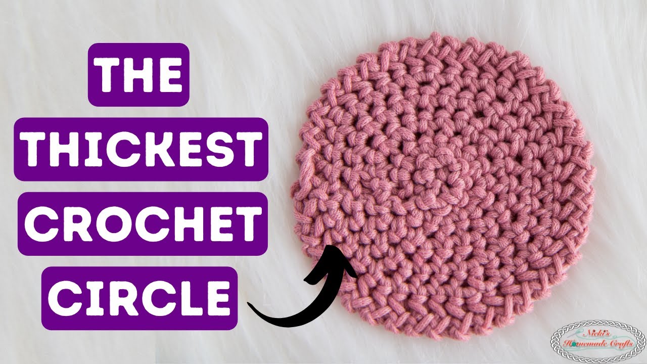 How to: THERMAL CROCHET CIRCLE - Very THICK CIRCLES