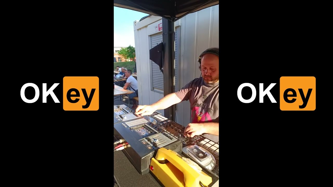 Riga bike fest 2024 DJ OKEY playing at cassette decks
