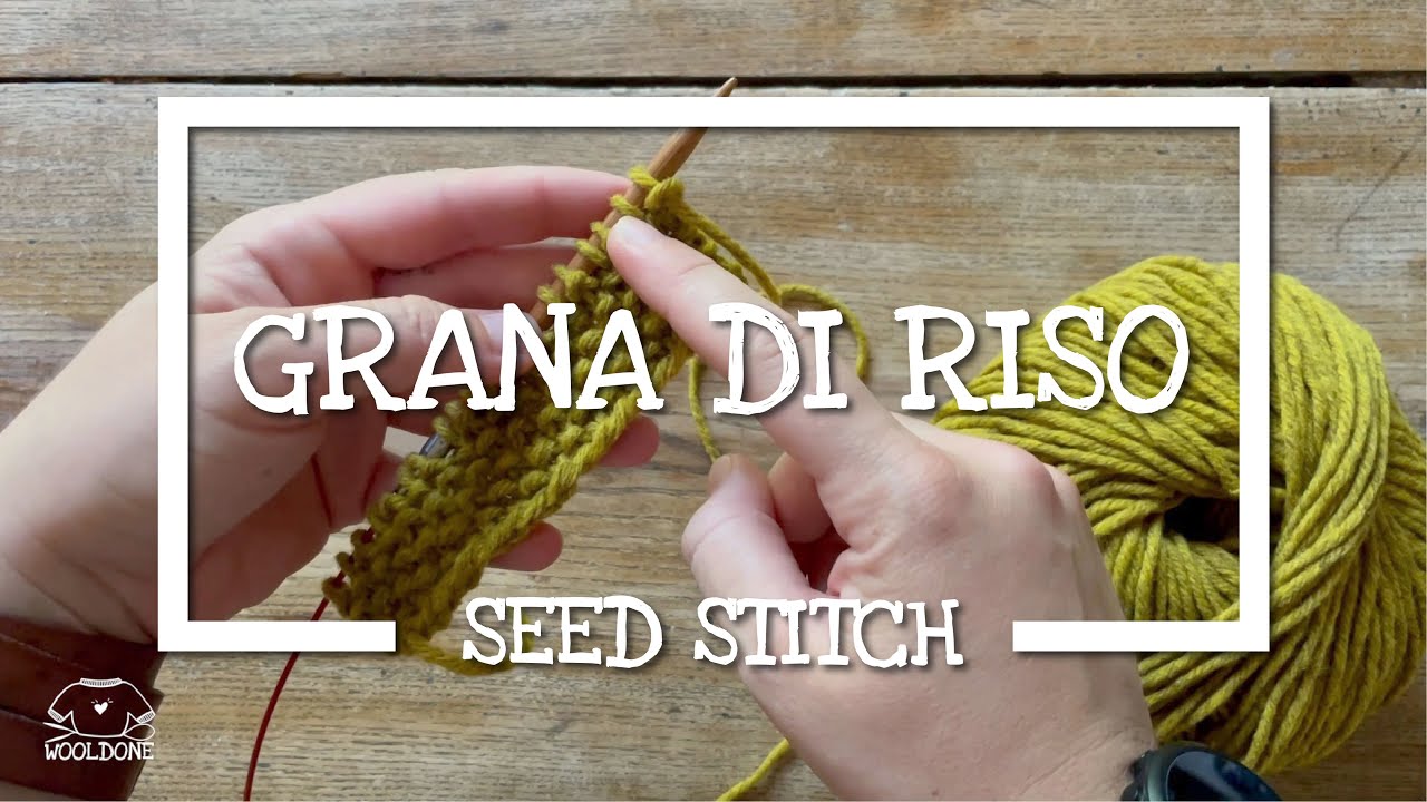 Lavoro a maglia: il Punto Grana di Riso o Seed Stitch