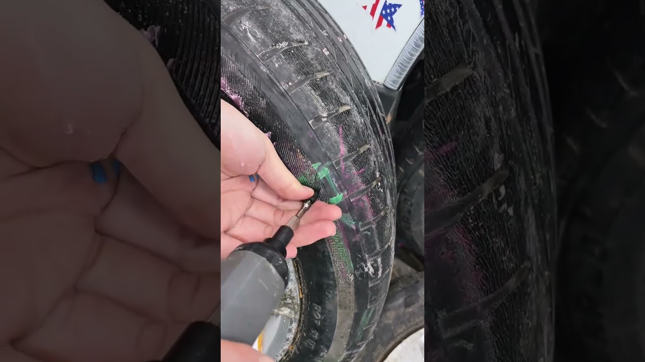 Don&rsquo;t let a puncture ruin your trip 🚗 Self-sealing rubber nails fix tire holes in .#TireRepair #fyp