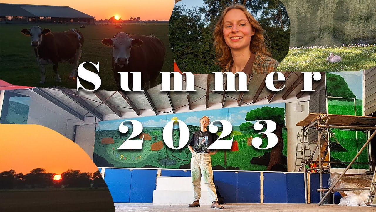 I made a giant mural // Vlog from summer