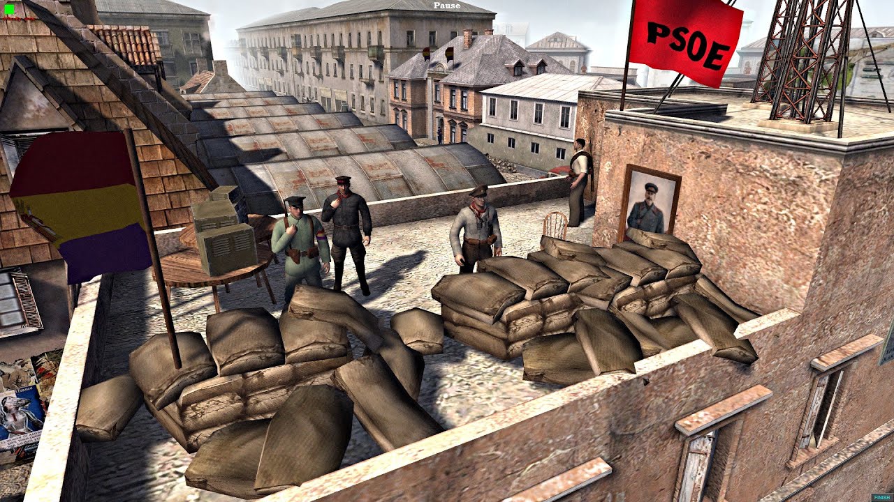 SPANISH CIVIL WAR - ASALTO AL CUARTEL DE LA MONTAÑA | Men of War Gameplay en Español