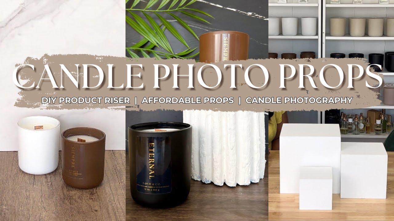 Cost-Effective Product Photography Props & DIY Prop Riser || Small Business Tips for Candle Makers