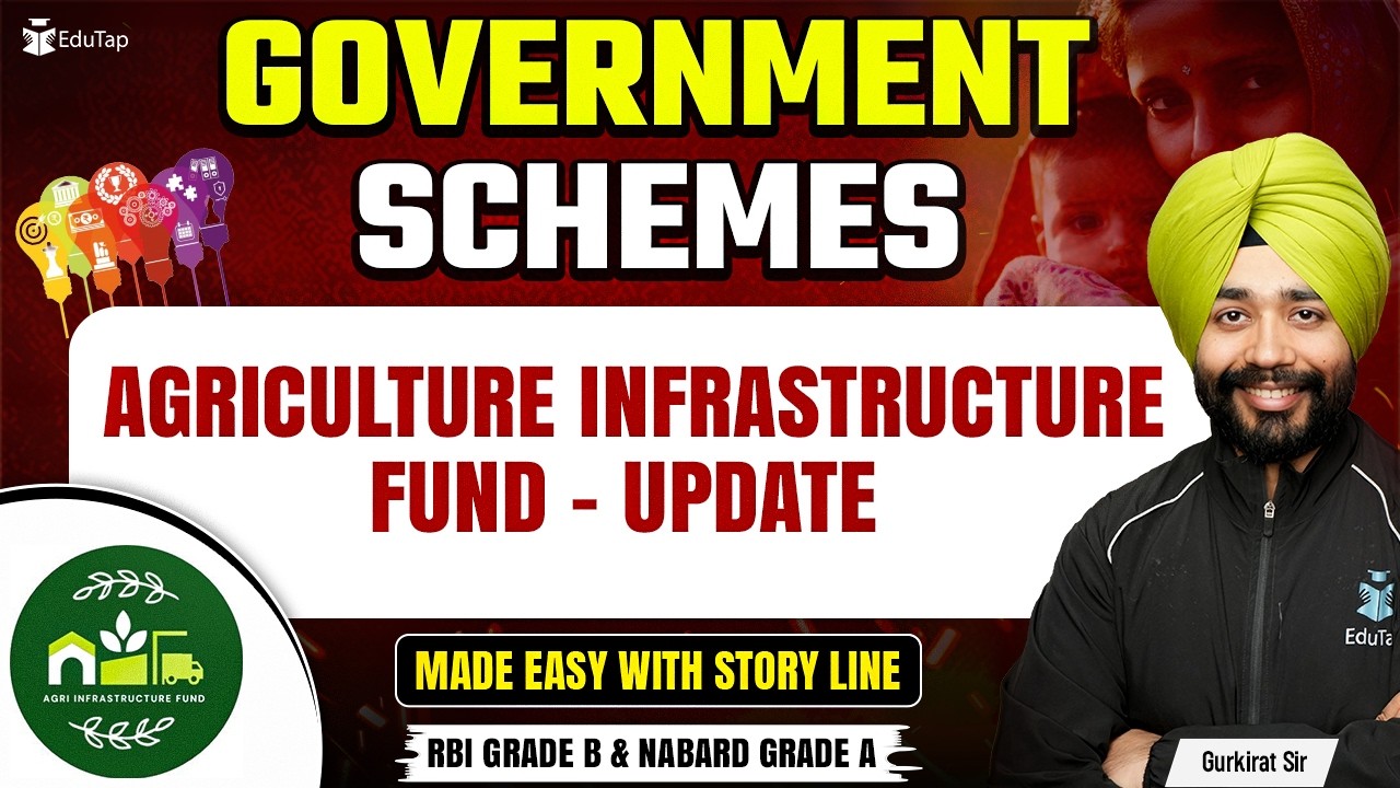 Agriculture Infrastructure Fund - Update | Government Schemes for RBI Grade B 2026 | Important Govt