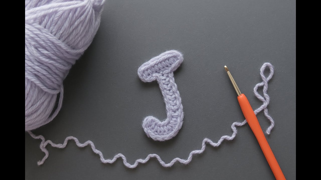 How to crochet alphabet letters | Crochet Letter J | crochet alphabet letters tutorial