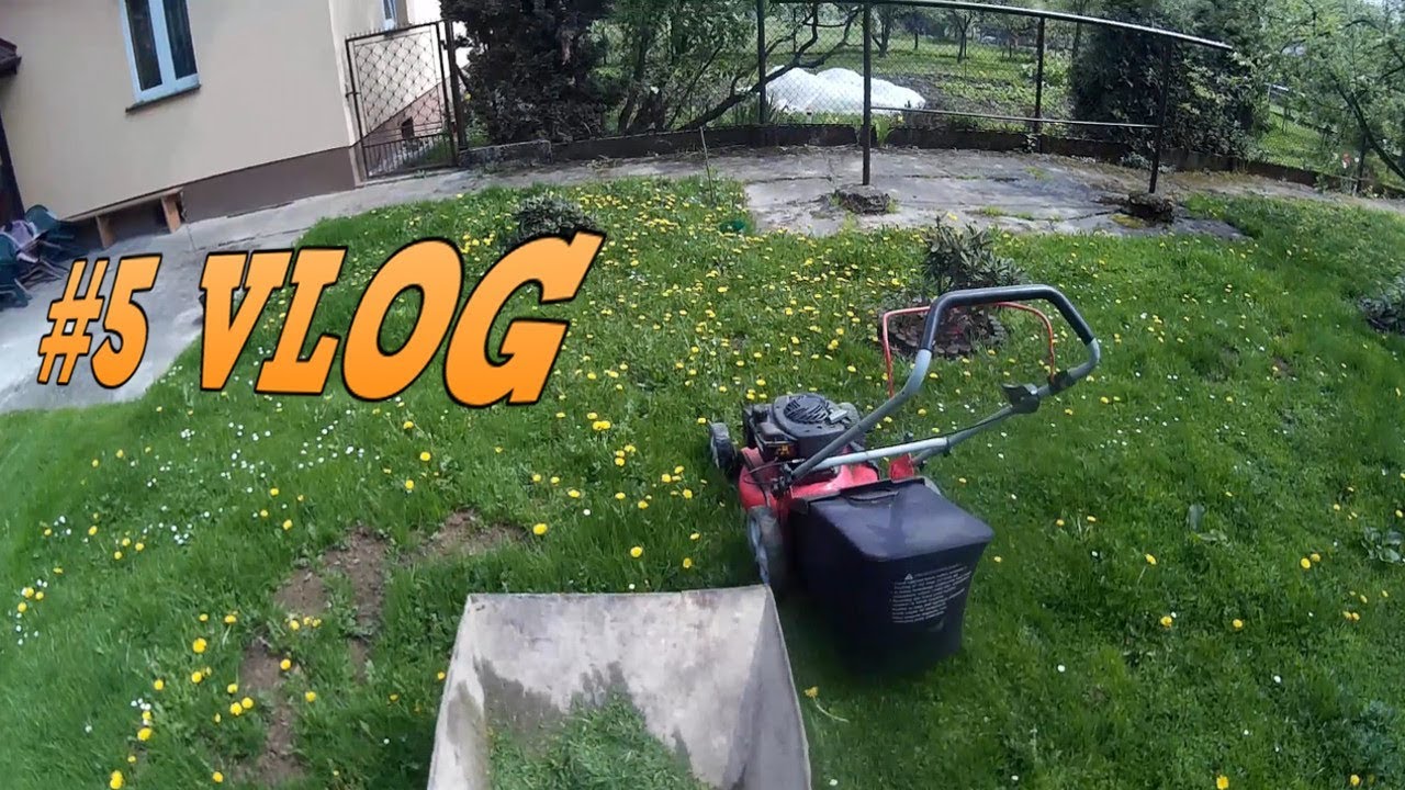 #5 VLOG 2019 ★PIERWSZE WIOSENNE KOSZENIE TRAWY 2019 r.★ ㋡
