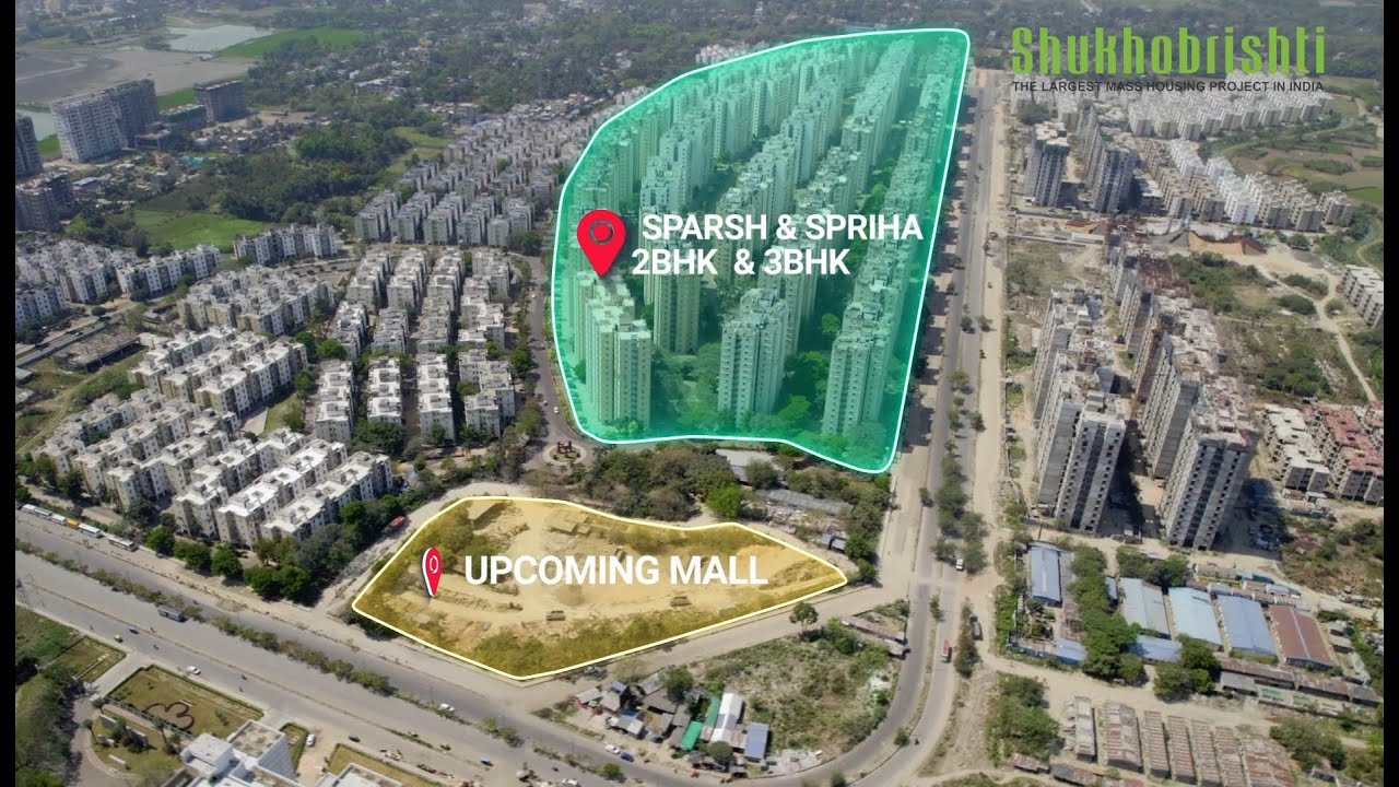 Real Estate Drone Shoot | Shukhobrishti, New Town by Shapoorji Pallonji | The Visual Media