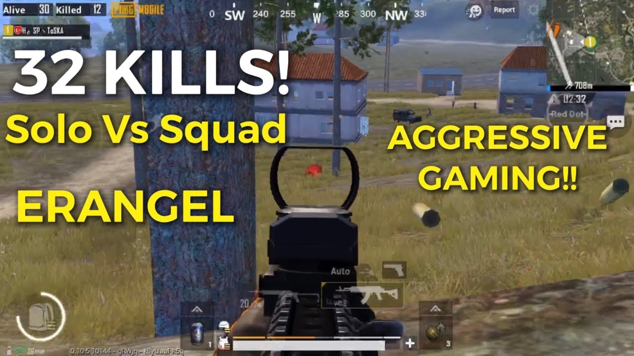 +32 KILLS! Erangel | Solo Vs Squad | Pubg Mobile | Aggressive Gaming!