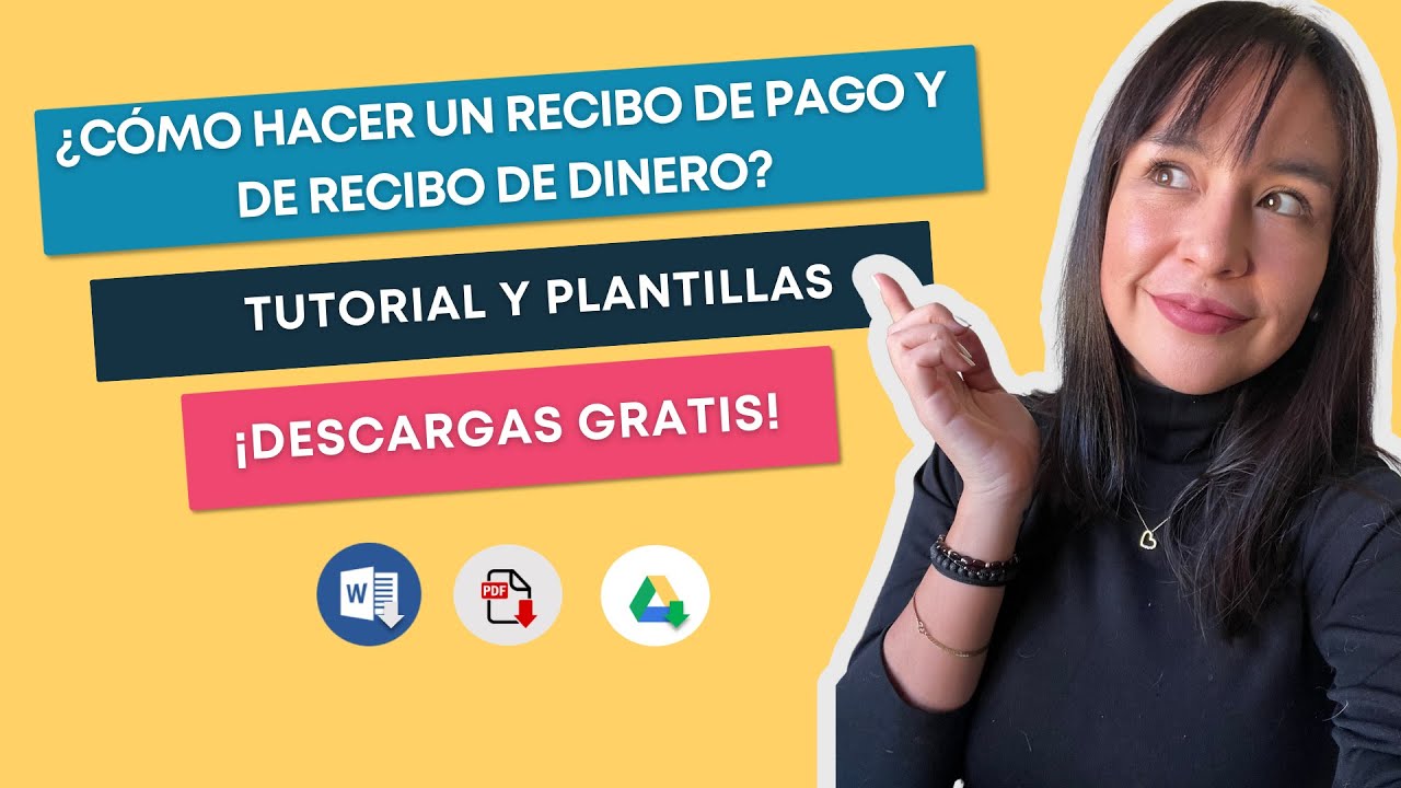 📝 &iquest;C&oacute;mo hacer un RECIBO DE PAGO Y DINERO? -【Plantillas Gratis】Word - PDF - Llenado en l&iacute;nea