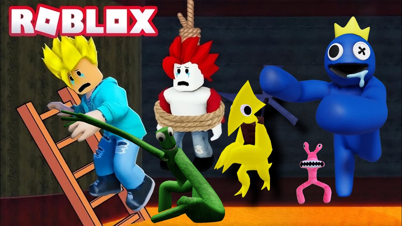 RAINBOW FRIENDS in Roblox! 🌈💀 Motu & Khaleel Try to Survive!
