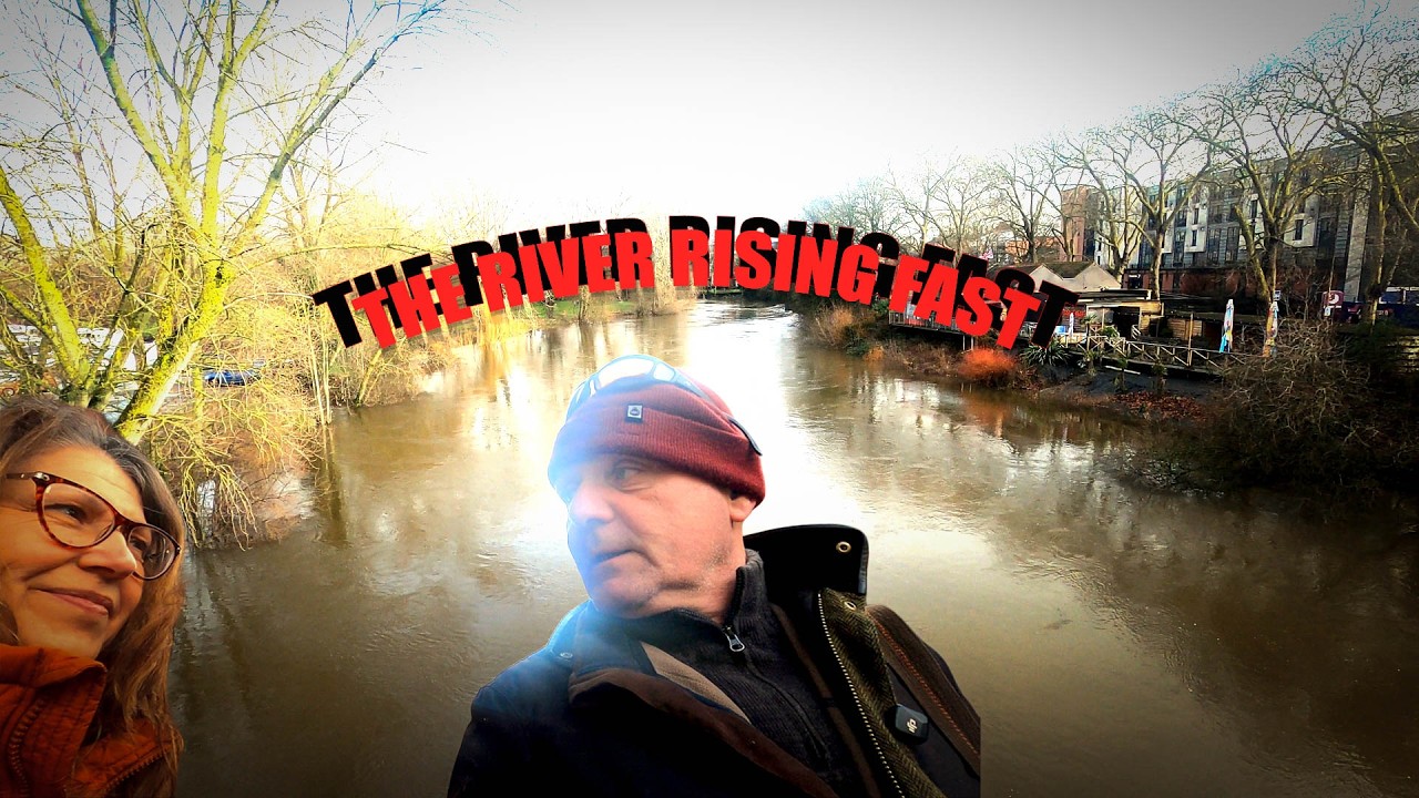 Shrewsbury River RISING FAST - Van Life Walk Tuns Wild!