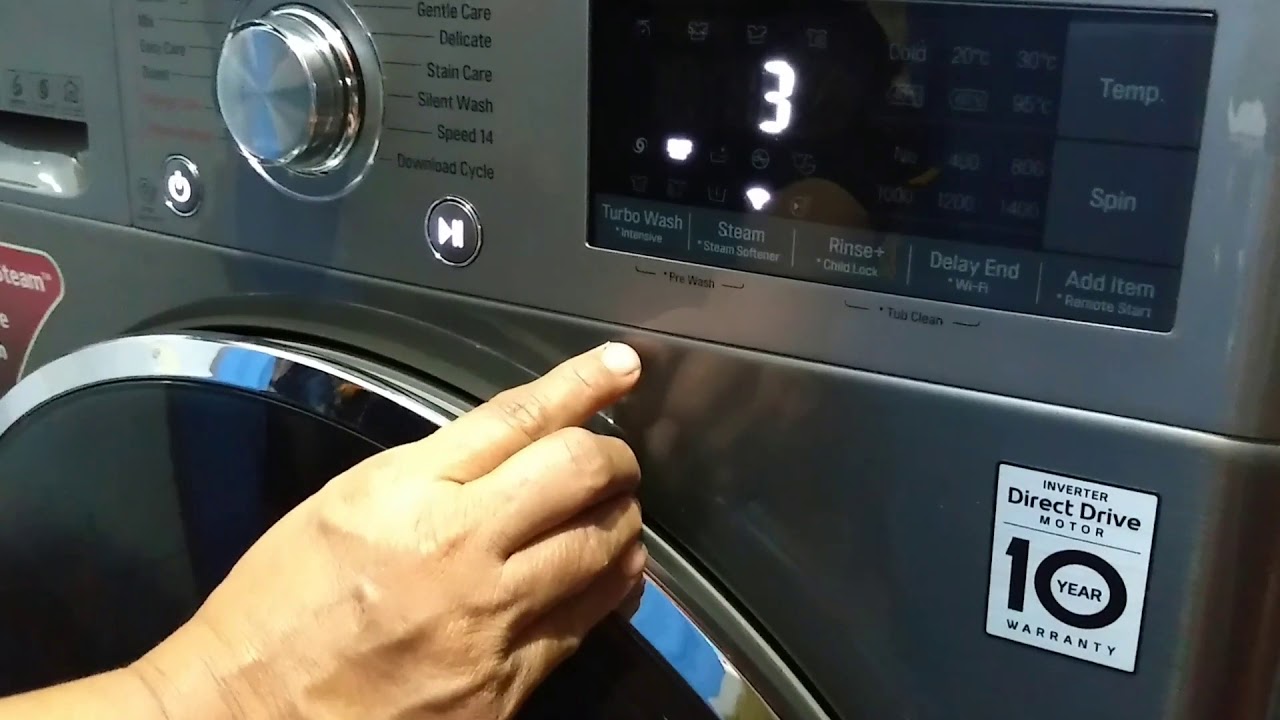 LG FRONT LOADING WASHING MACHINE F4J8JSP2S | STEAM REFRESH CYCLE | READY TO WEAR IN 20 MINUTES