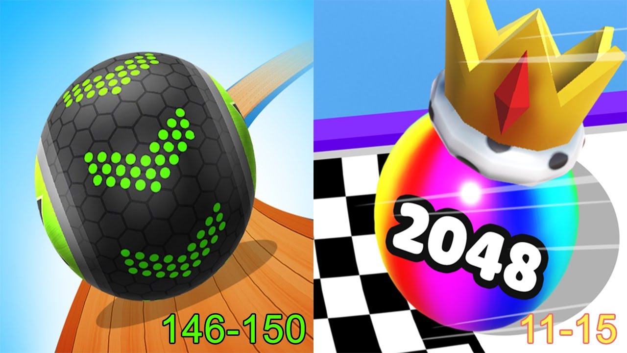 Going Balls VS Ball Merge 2048 Android iOS Gameplay (Level 146-150)