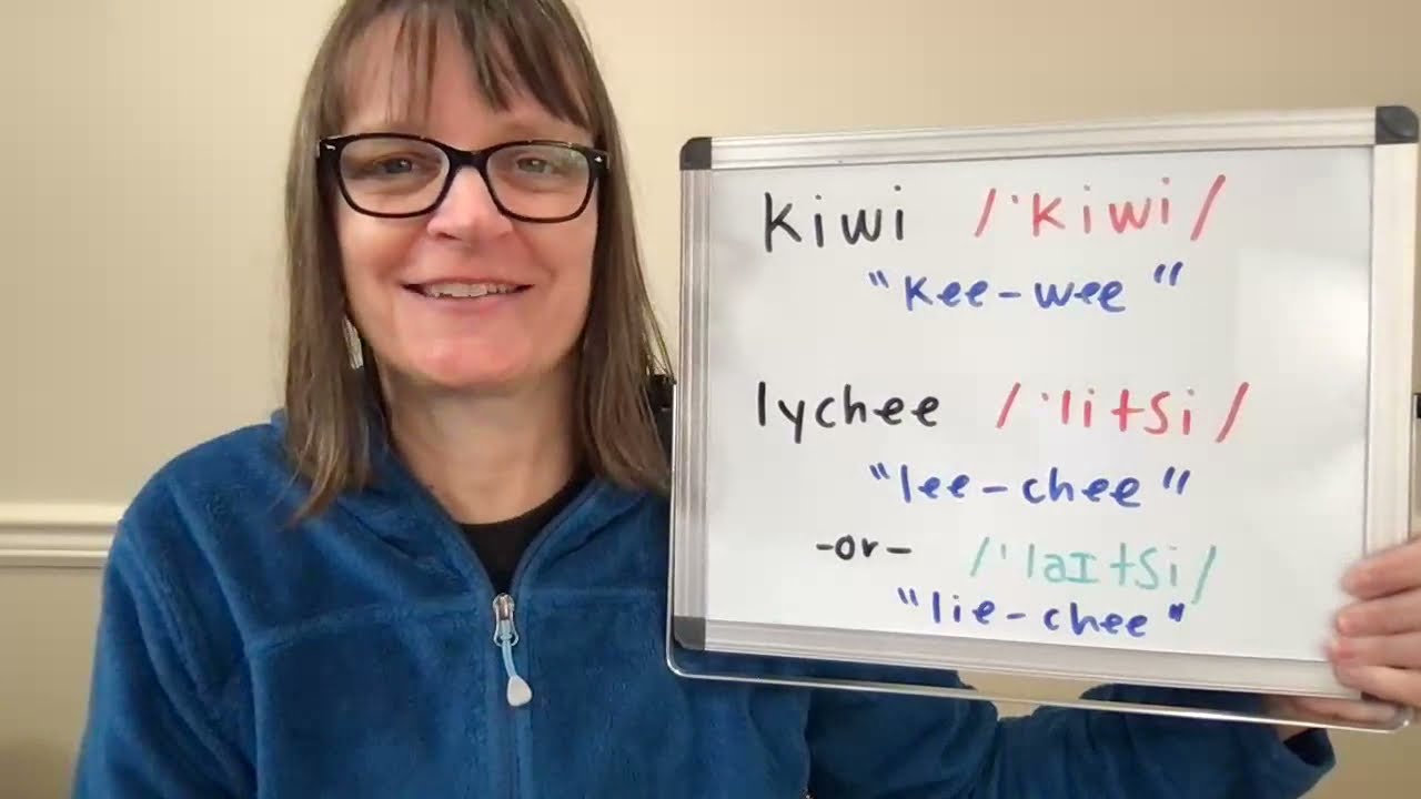 How to Pronounce Kiwi, Lychee, Pomegranate, Persimmon, Guava and Rambutan