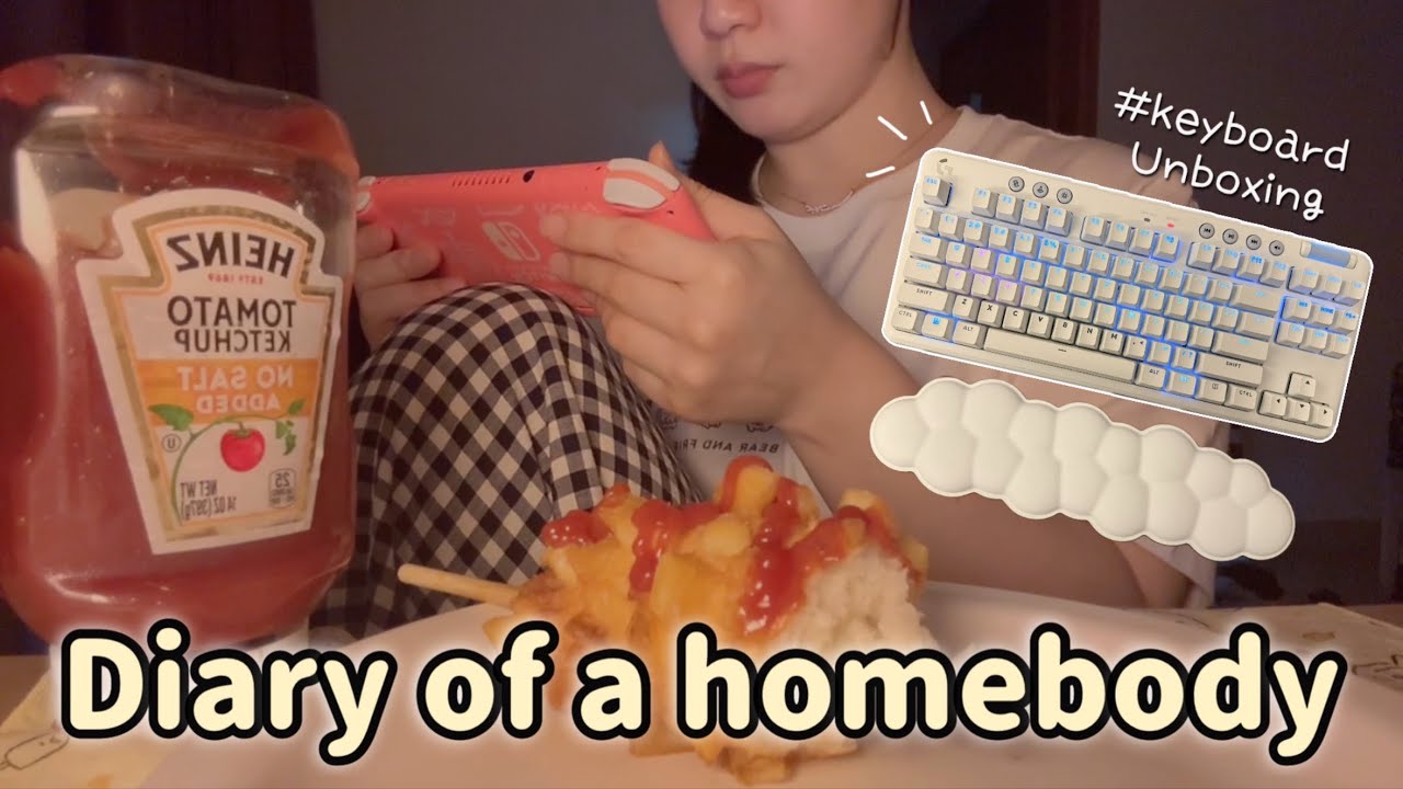5年間勤めた会社を辞めて引きこもり生活✨ロジクールのキーボード開封📦よく作る韓国料理