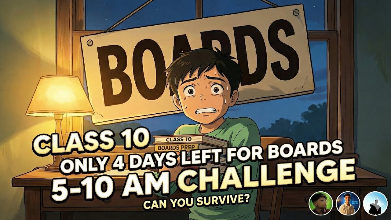 4 Days to Boards😱: The Extreme 5-10 AM Study Challenge🚨⏰
