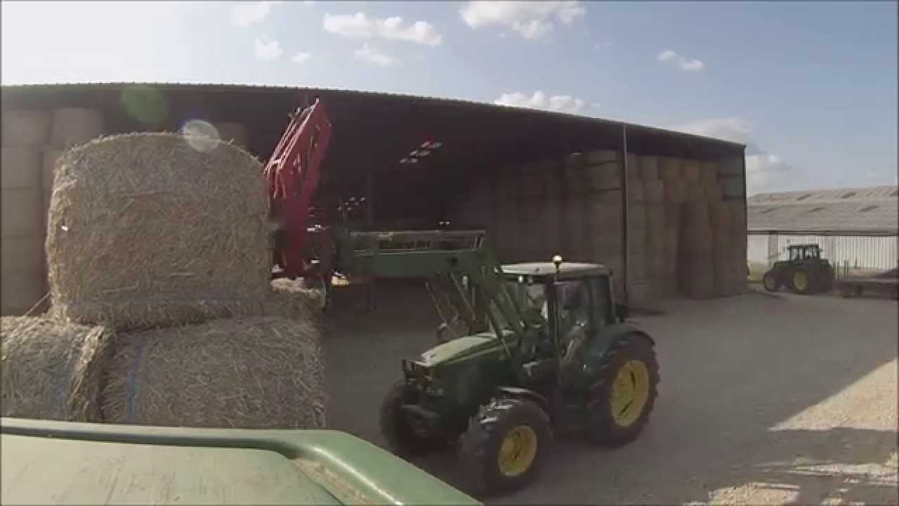 [GoPro]~HD~Ramassage de paille de colza 2015 en Haute Saone