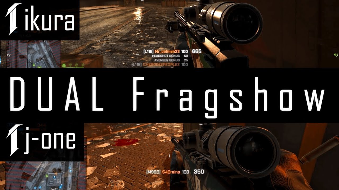 [BF4] j-one & ikura :今TIEで一番上手いスナイパーのfragshow