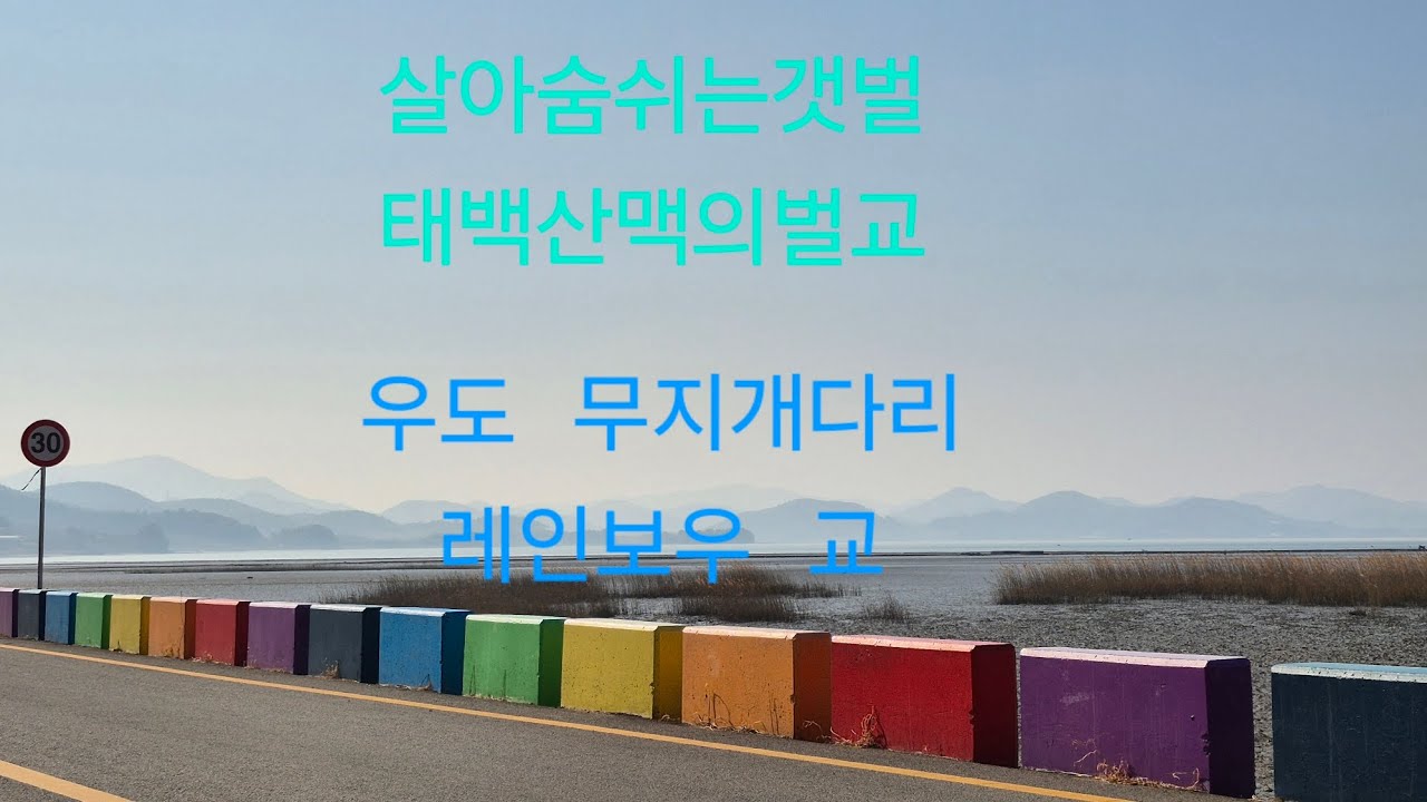 갯벌과갯벌사이 무지개다리 #우도레인보우교 #벌교갯벌 #고흥 #벌교