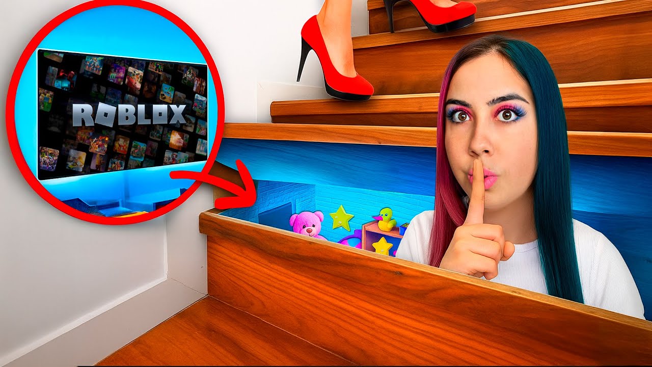 FIZ um QUARTO SECRETO para DOCES em CASA!