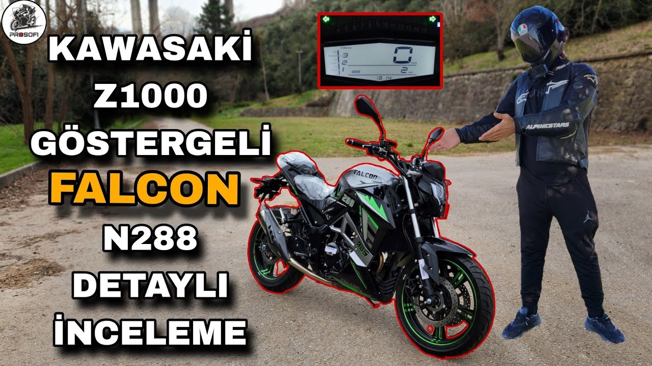 FALCON N288 İNCELEME & TR'DE İLK SÜRÜŞ !.. 140.000 TL YE ALINIR MI ? KAWASAKİ Z1000 GÖSTERGELİ