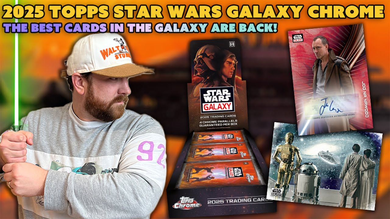 Out of This World Sketch Card Hit! | 2025 Topps Star Wars Galaxy Chrome Box Opening & Giveaway!